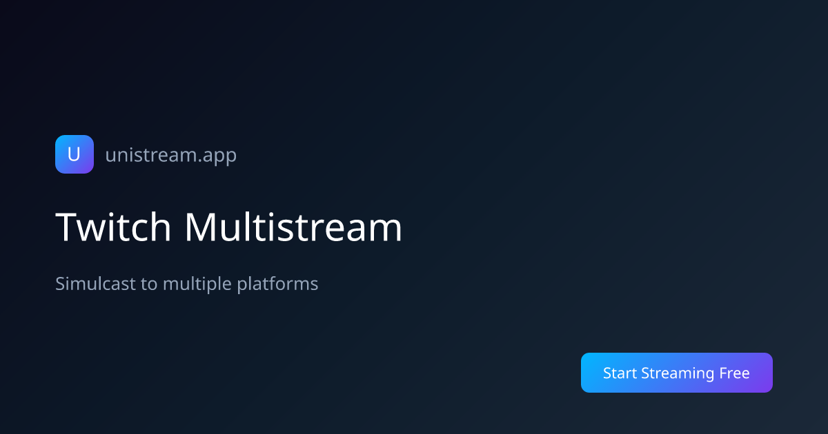 Twitch Multistream — Stream Twitch + Other Platforms (2025)